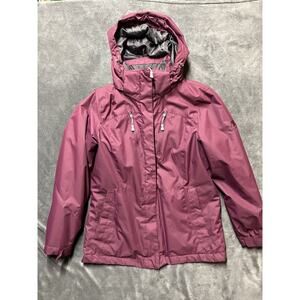 ZeroXposur Jacket Woman’s Sz S Purple Pink Hooded Insulated Embroidered Coat